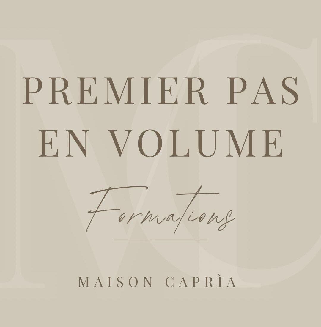 Acompte pour la formation PREMIER PAS EN VOLUME