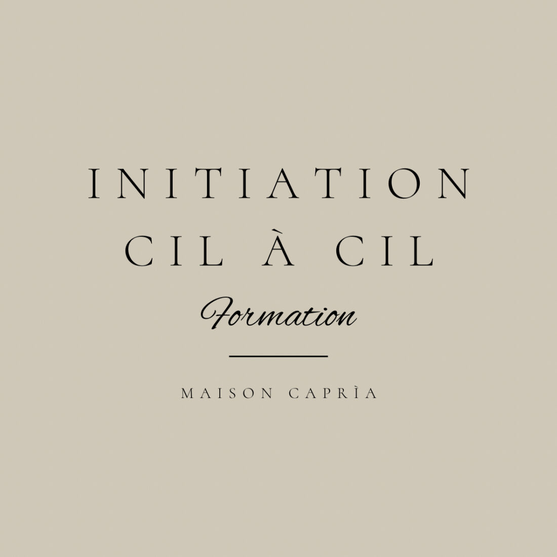 Acompte pour la formation INITIATION CIL A CIL