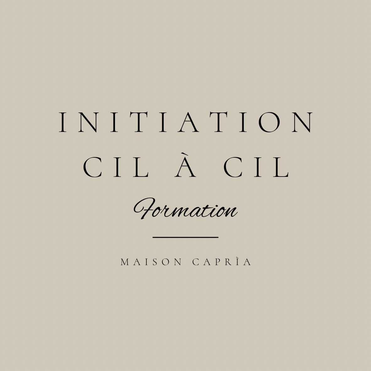 Acompte pour la formation INITIATION CIL A CIL